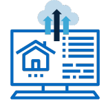 icon-builder-data-feed icon representing home builder website data feed